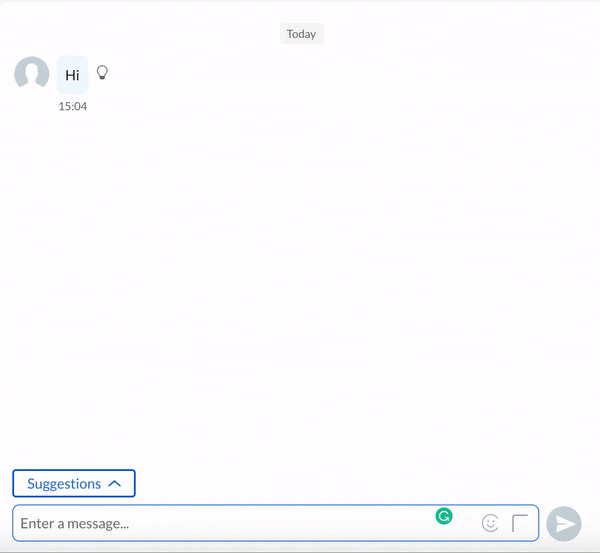 see suggested replies in the Airy inbox when receiving a contact greeting