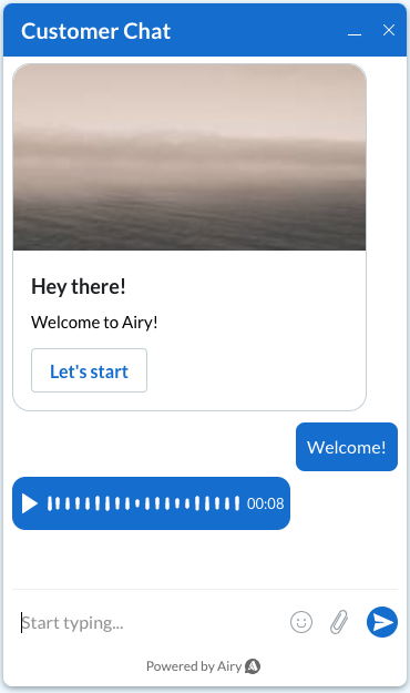 Audio Message Preview