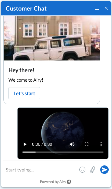 Video Message Preview